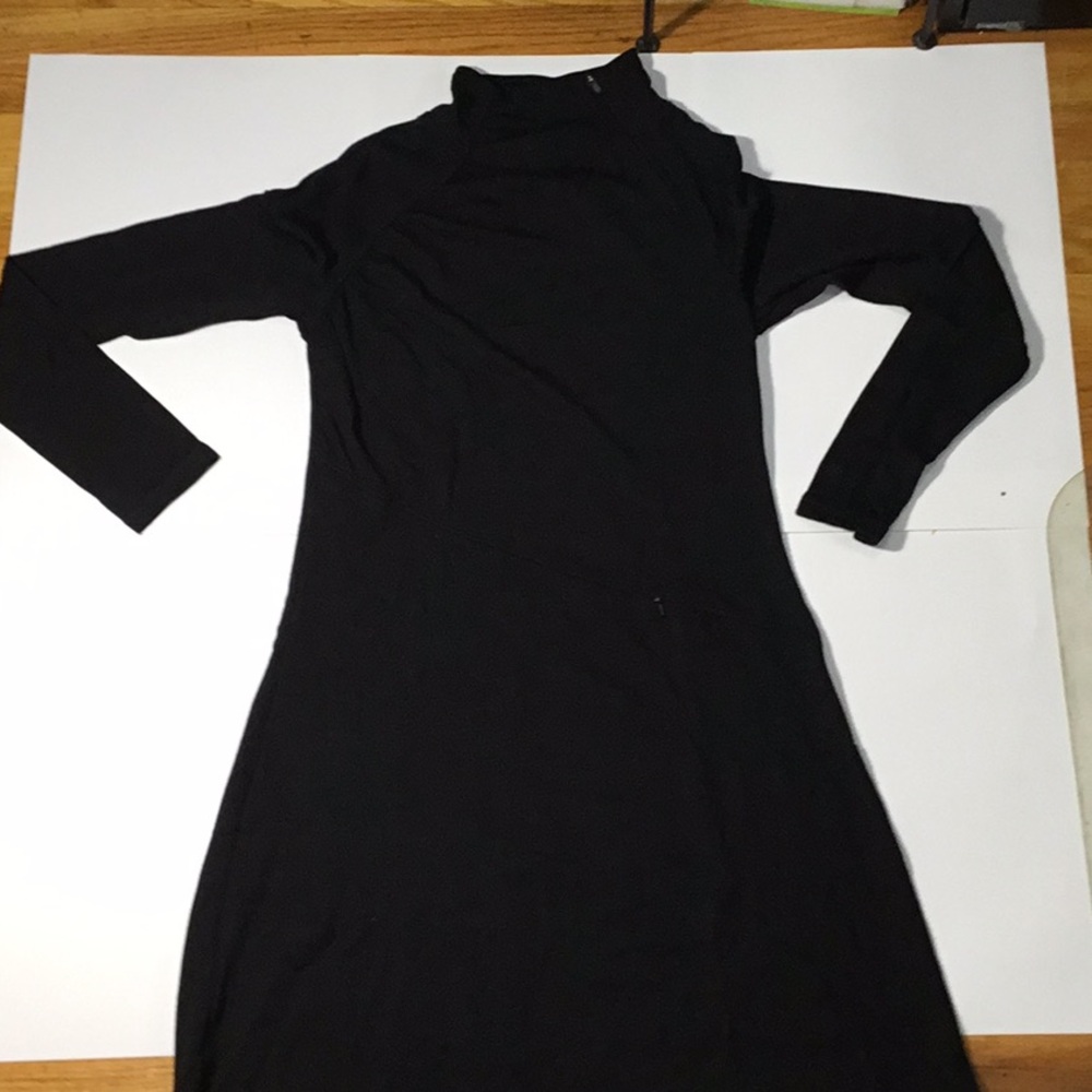 Athleta Black Midi Sheath Dress